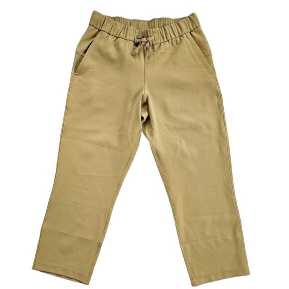 Lululemon On the Fly Crop Pants *Woven 23" Vintage Gold Yellow Mustard Size 6 - Picture 1 of 12